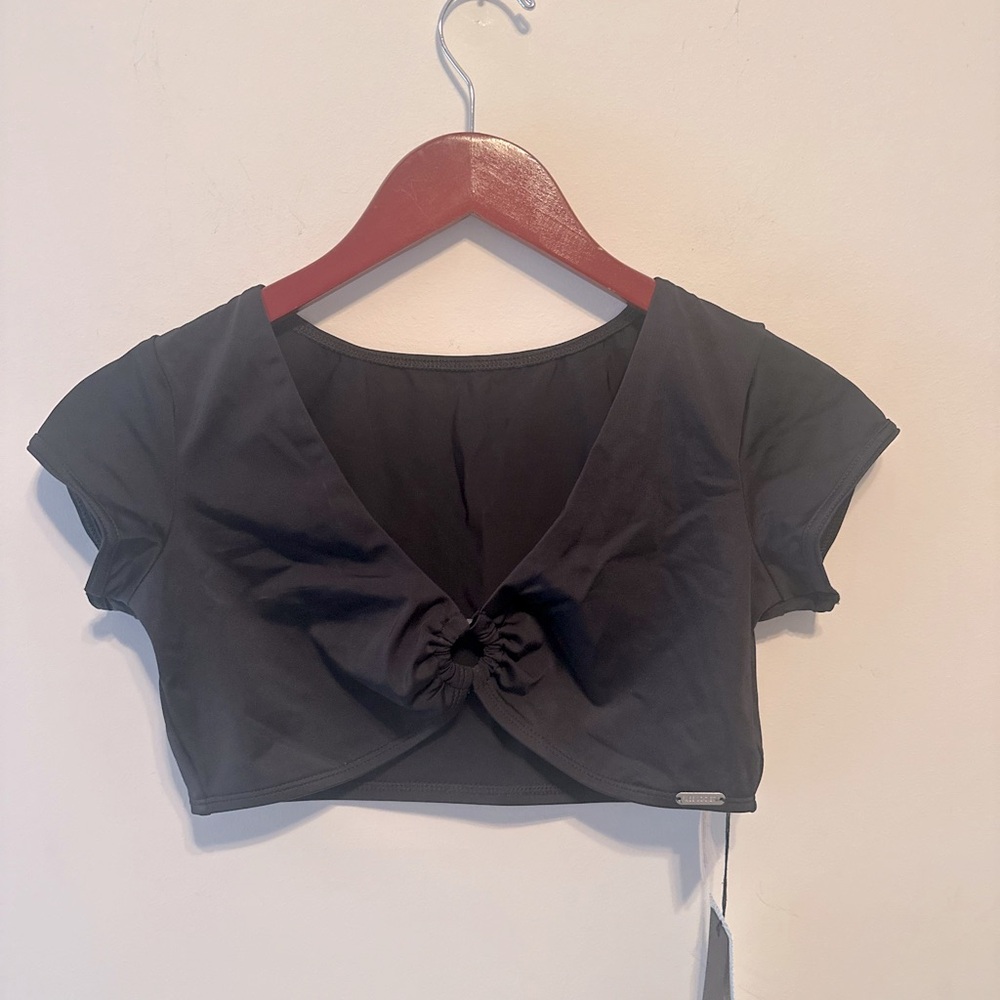 Free Society Short Sleeve Swimsuit Top
